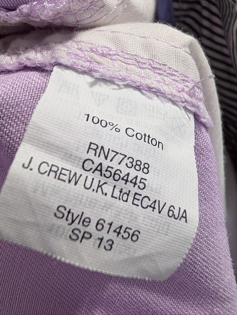 J.Crew Lavender Chino Shorts Size 10 Preppy Cotton Summer Casual Classic Summer - Picture 4 of 6